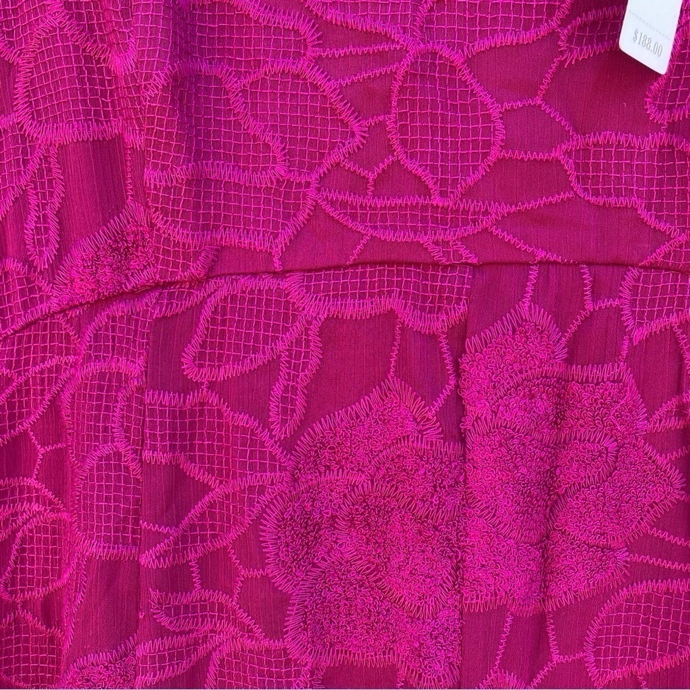 NWT Anthropologie Moulinette Soeurs Fuchsia Pink Lace Dress size 8 - Picture 9 of 15